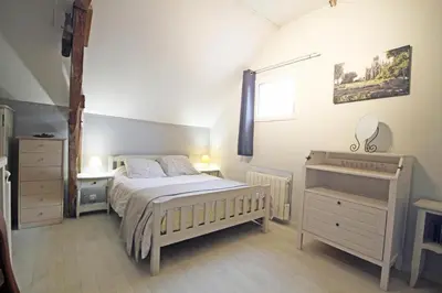 Un ou plusieurs lits dans un hébergement de l'établissement Gîte Gîtes de France® - Le Clos Saint-Martin