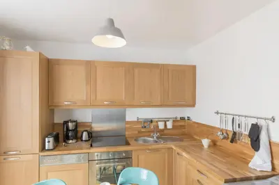 Cuisine ou kitchenette dans l'établissement Gîte Gîtes de France® - L'Evasion