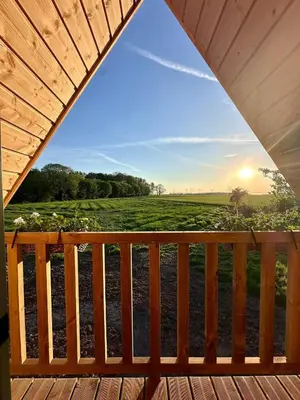 Balcon ou terrasse dans l'établissement Tiny house