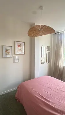 Un ou plusieurs lits dans un hébergement de l'établissement Appartement douillet en centre ville !