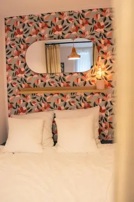Un ou plusieurs lits dans un hébergement de l'établissement City Rouen - Appartement rénové au cœur de Rouen