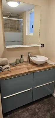 Salle de bains dans l'établissement Le petit Rouen