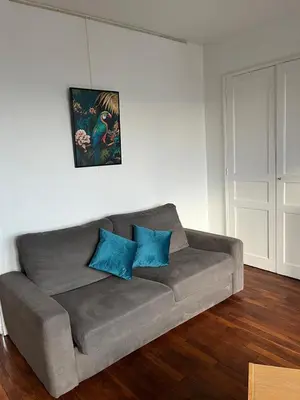 Coin salon dans l'établissement Charmant 42m2 - Vieux Marché 8 min