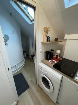 Cuisine ou kitchenette dans l'établissement Cozy, fully equipped apartment - Downtown Rouen - 3 people