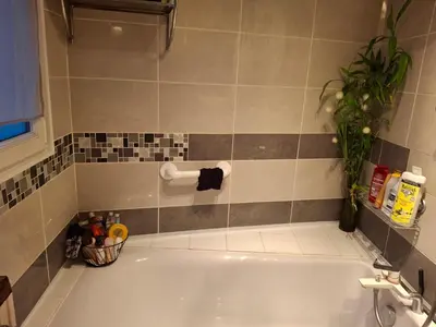 Salle de bains dans l'établissement Caro