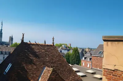 Plan de l'établissement 1 Appart Hôtel Chambre privée, espaces communs partagés, Centre Rouen Gare, Linge & Ménage inclus