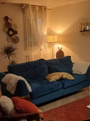Coin salon dans l'établissement Appartement partagé à Rouen une chambre privé pour vous !