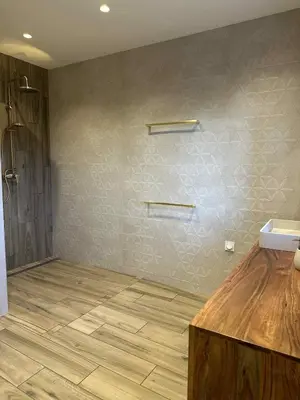 Salle de bains dans l'établissement Maisoncp27