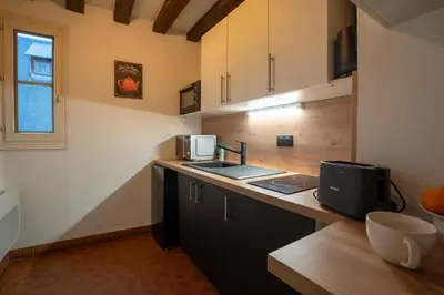 Cuisine ou kitchenette dans l'établissement 5 personnes 50 m2 hyper centre