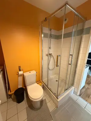 Salle de bains dans l'établissement Charmant appartement Centre Ville