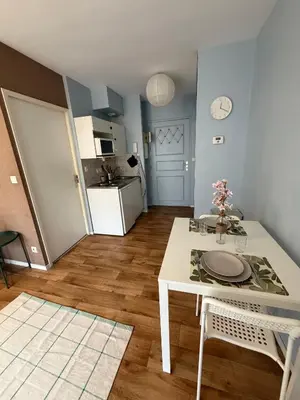Cuisine ou kitchenette dans l'établissement Charmant appartement Centre Ville