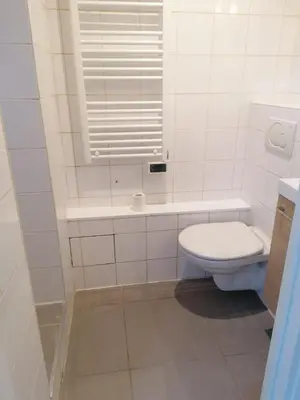 Salle de bains dans l'établissement Appartement Mantes la Jolie
