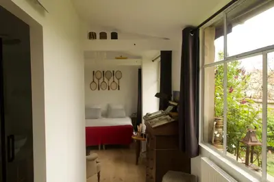 Un ou plusieurs lits dans un hébergement de l'établissement LE Petit Ru 10 MN DE GIVERNY