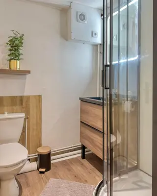 Salle de bains dans l'établissement Le Duplex Cosy