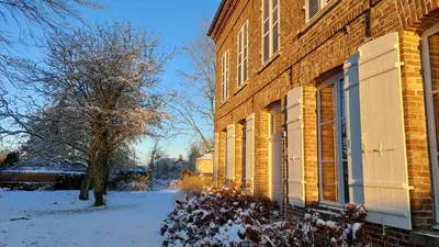 L'établissement La Charmeraie d'Aumâtre en hiver