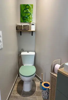 Salle de bains dans l'établissement Élégance et tranquillité