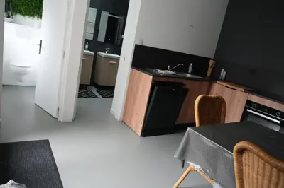 Cuisine ou kitchenette dans l'établissement Chez Rachel