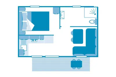 Plan de l'établissement Cottage 2p