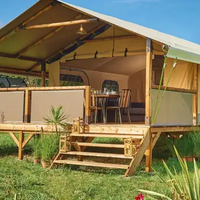 Bungalow toilé - Terrasse pour 5 personnes - API-1-52-1585