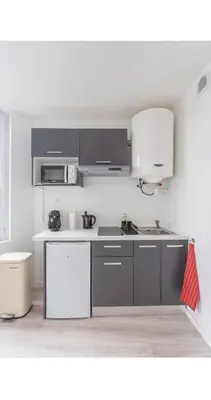 Cuisine ou kitchenette dans l'établissement Studio lumineux, cosy et bien équipé