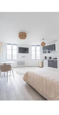 Cuisine ou kitchenette dans l'établissement Studio lumineux, cosy et bien équipé