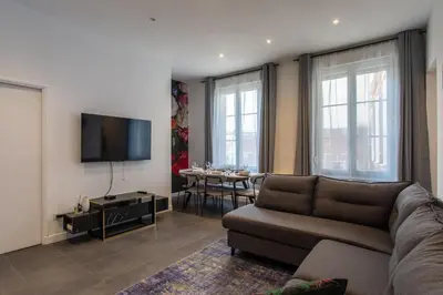 Télévision ou salle de divertissement dans l'établissement Au salon des Muses - T3 Confort au coeur d'Abbeville