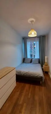 Un ou plusieurs lits dans un hébergement de l'établissement Dieppe Appartement Vue plage et port