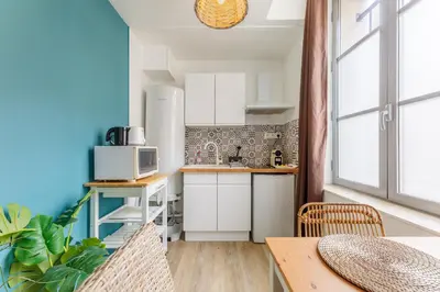 Cuisine ou kitchenette dans l'établissement Nid Amour Cabane et Spa Privatif