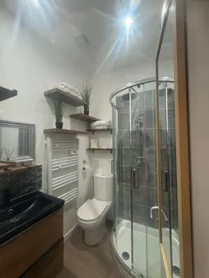 Salle de bains dans l'établissement La douce escapade