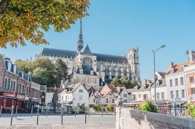 Vue générale sur Amiens ou vue de la ville depuis l'appartement
