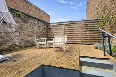 Balcon ou terrasse dans l'établissement Le Saint-Honore - T2 Terrasse au Calme