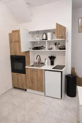 Cuisine ou kitchenette dans l'établissement Duplex moderne et lumineux