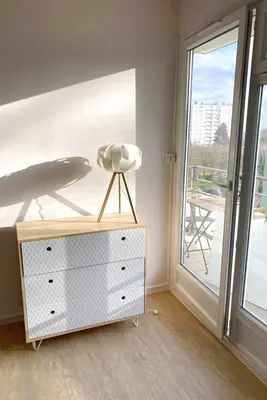 Plan de l'établissement Coloc studio standing mueble netflix gare