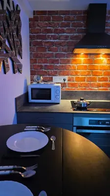Cuisine ou kitchenette dans l'établissement Le Good Vibes