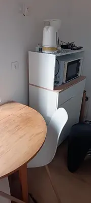 Cuisine ou kitchenette dans l'établissement Criel sur Mer Studio Le Pourquoi pas