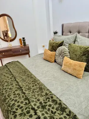 Un ou plusieurs lits dans un hébergement de l'établissement Cozy new home & garden - Close to Paris- Parking