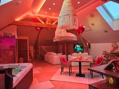 Coin salon dans l'établissement Romantic Love - So Lovely