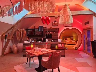 Coin salon dans l'établissement Romantic Love - So Lovely