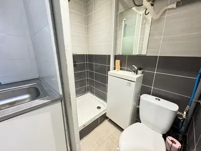 Salle de bains dans l'établissement L'Escapade Amiénoise