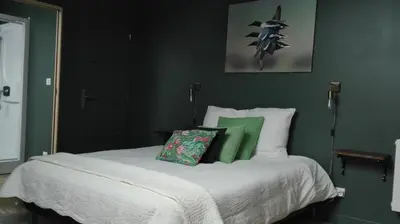Un ou plusieurs lits dans un hébergement de l'établissement Le lit de la Saâne