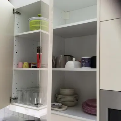 Cuisine ou kitchenette dans l'établissement La Maisonnette de Senlis