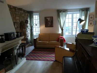 Coin salon dans l'établissement GÎTE DU VALAMBOURG