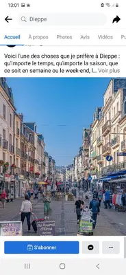 Vue générale sur Saint-Nicolas-dʼAliermont ou vue de la ville depuis la maison de vacances