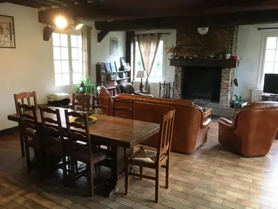 Coin salon dans l'établissement Le Pré Sainte-Anne