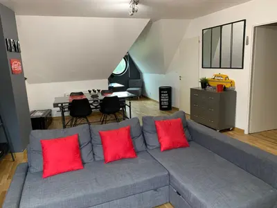 Coin salon dans l'établissement Amiens LOFT