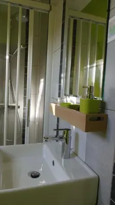 Salle de bains dans l'établissement Chambre Du Panorama