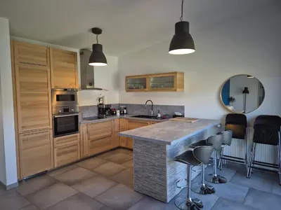 Cuisine ou kitchenette dans l'établissement Balcons sur Seine - Vernon Giverny