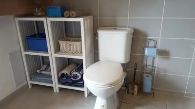 Salle de bains dans l'établissement Gite les Falaises de Criel