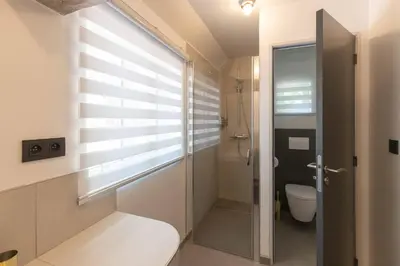 Salle de bains dans l'établissement La Pomme Pétillante