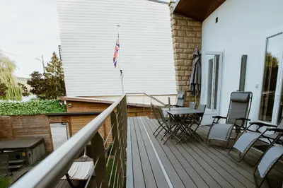 Balcon ou terrasse dans l'établissement Les Terrasses sur Seine